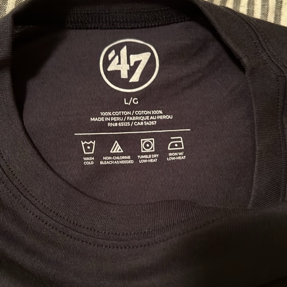 3 shirts total all 3 are 47 Brand short sleeve shirt Navy - Picture 3 of 5